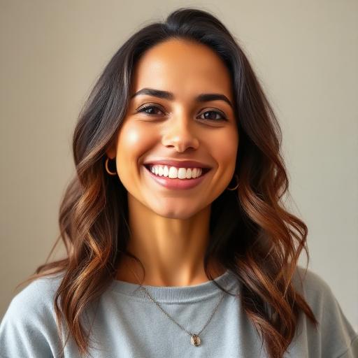 Foto de mãe que usa o aplicativo